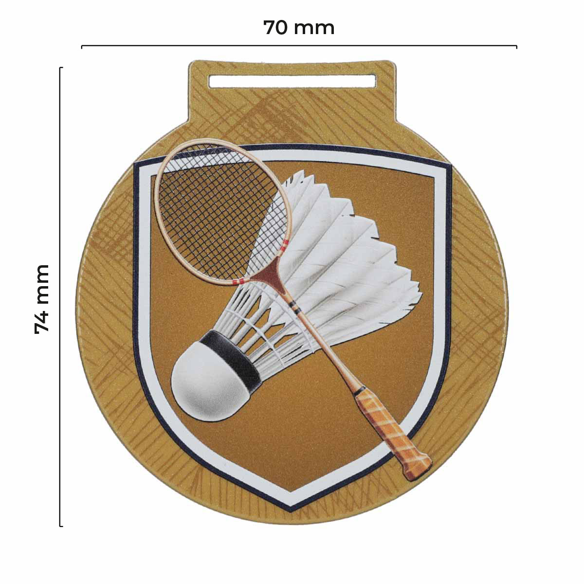 zloty medal na badminton