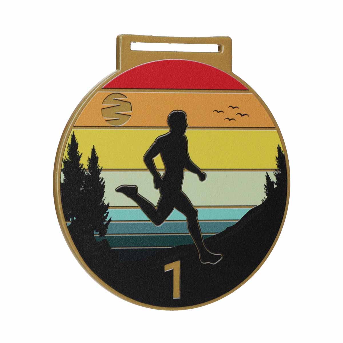 medal sportrtowy biegowy złoty 10