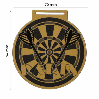 zloty medal darts rzutki