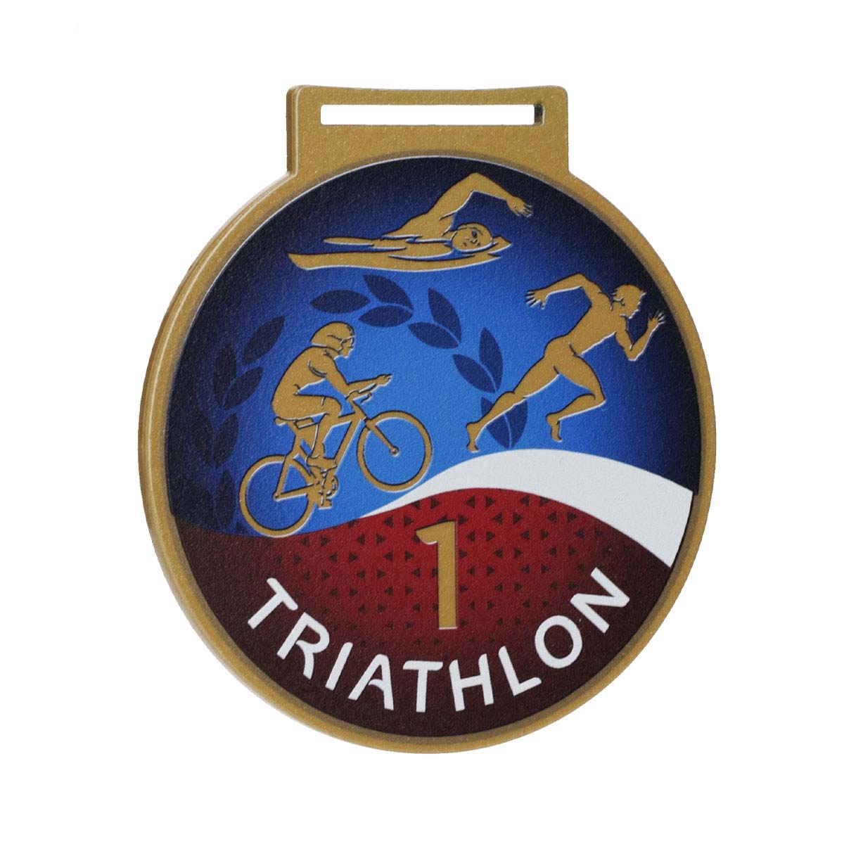zloty medal triathlon