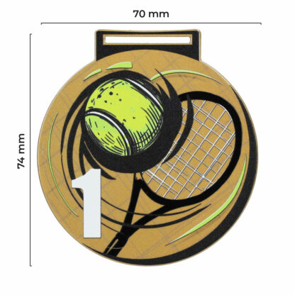 zloty medal tenis ziemny 1 miejsce