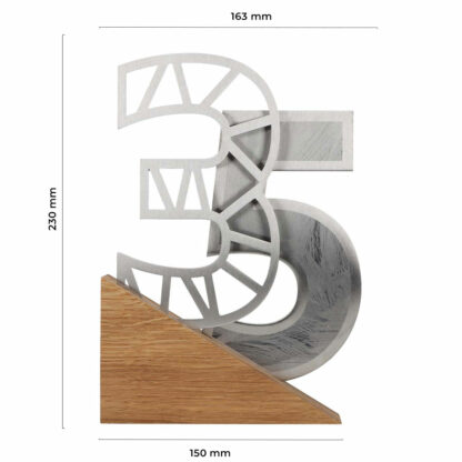statuetka jubileuszowa 35 lecie wymiar