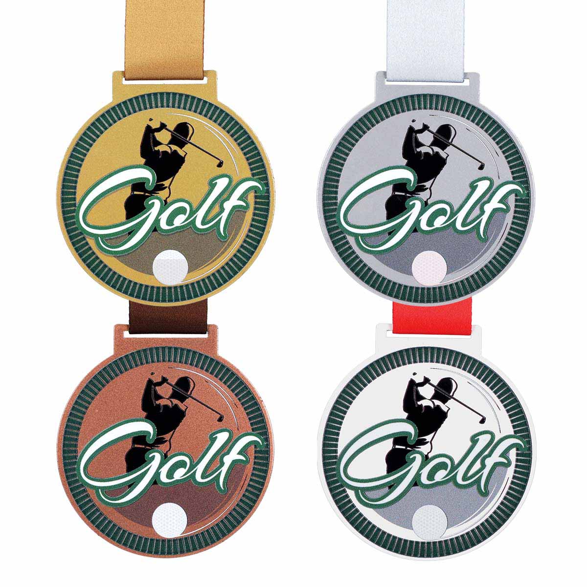 medale z golfistą