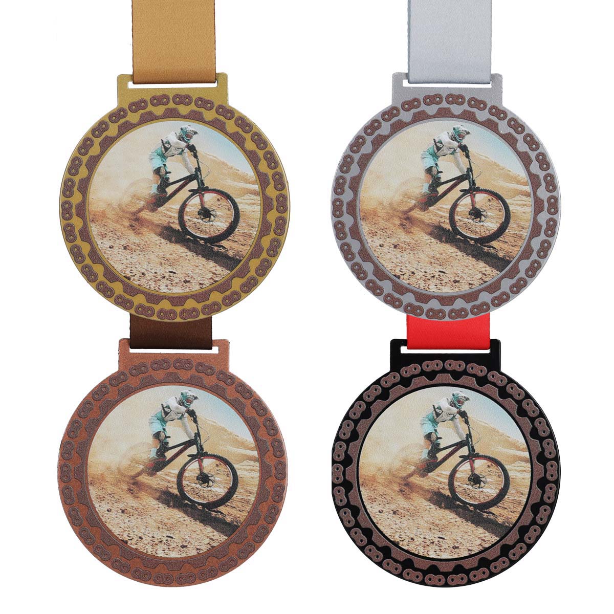 medale rowerowe mtb 4 kolory